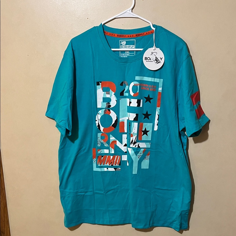 Teal Graphic Men's T-Shirt